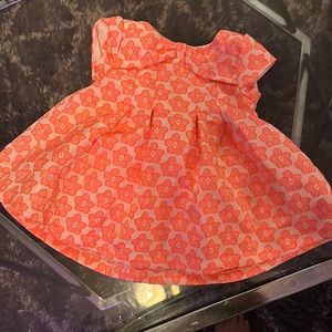 Children’s place girls flower dress Size 0-3 months worn once hot pink